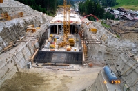 Area of the cut and cover method Wolfsgruben Tunnel (View towards the west)
