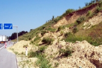 A1 Western Motorway, side towards Vienna, at 131.7 km -  Sliding Situation