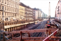 Baugrube im innerstädtischen Bereich (Blick Richtung Südosten)