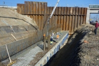 Sheet Pile Wall Reich Bridge, Northern Abutment
