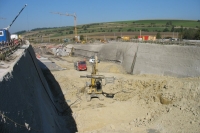 Baugrube Bründlkapellentunnel