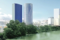 'Orbi Tower' (rechts), Visualisierung ((c) expressiv)
