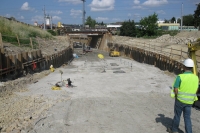 Overview construction site