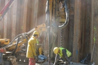 Herstellung Kleinbohrpfähle