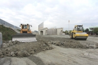 Earth works at the embankment section
