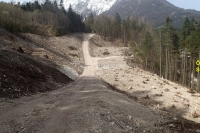 Rutschbereich nach Fertigstellung der Stabilisierung