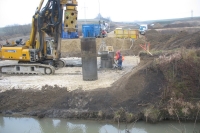 Bored Pile Works close to Surface Water Body