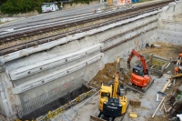 Building pit support system, southern side