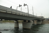 The Salzach Bridge after completion