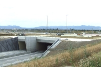 Blick auf Untertunnelung Autobahn S1