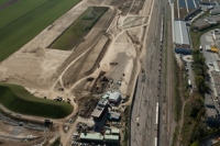 Luftbild der Baustelle