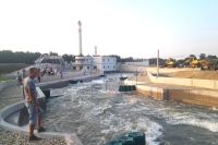 White-water course during a test run
