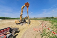 Underground improvement by menas of vibro-displacement compaction at the Wind Park Trautmannsdorf